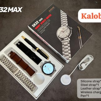 SK32 Max Amoled Corved Ekranlı 3 Kordonlu Kalem Hediyeli Akıllı Saat