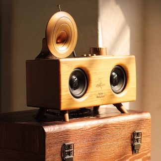 Alaturka Nostaljik Çift Hoparlörlü Gramafon Bluetooth Hoparlör