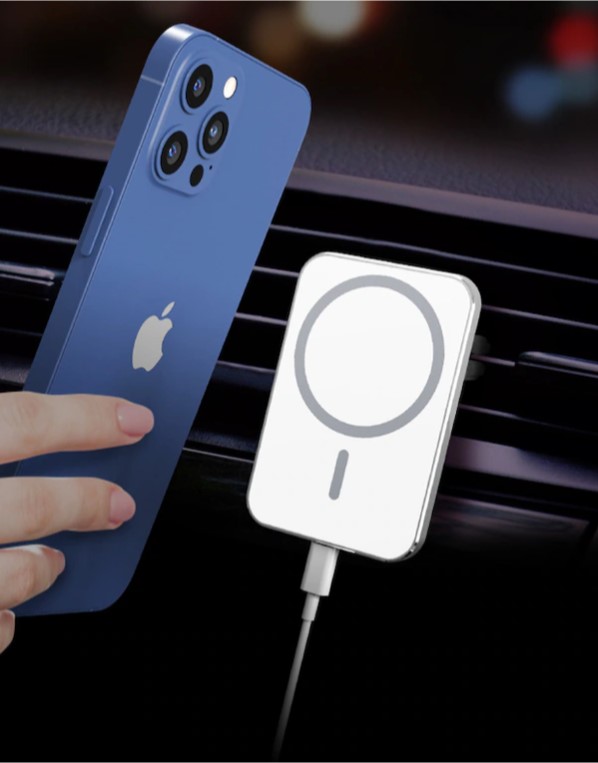 15W iphone Uyumlu Magsafe Kablosuz Şarj Oto Araç İçi Telefon Tutucu - Görsel 3