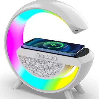Akıllı Gece Lambası, Bluetooth Hoparlör, Kablosuz Şarj 3in1
