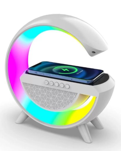 Akıllı Gece Lambası, Bluetooth Hoparlör, Kablosuz Şarj 3in1