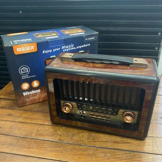 Retro Ahşap Görünümlü Bluetooth, Usb, tf, mp3, Fm Özellikli Taşınabilir Radyo