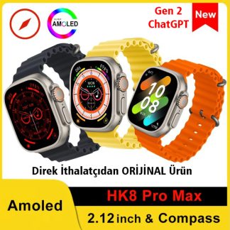 HK8 Pro Max 49mm Amoled Akıllı Saat Gen2 Orijinal Ürün