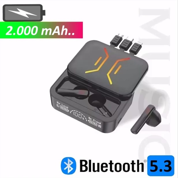 Power M80 2000 mAh Powerbanklı Bluetooth Kulaklık - Görsel 4