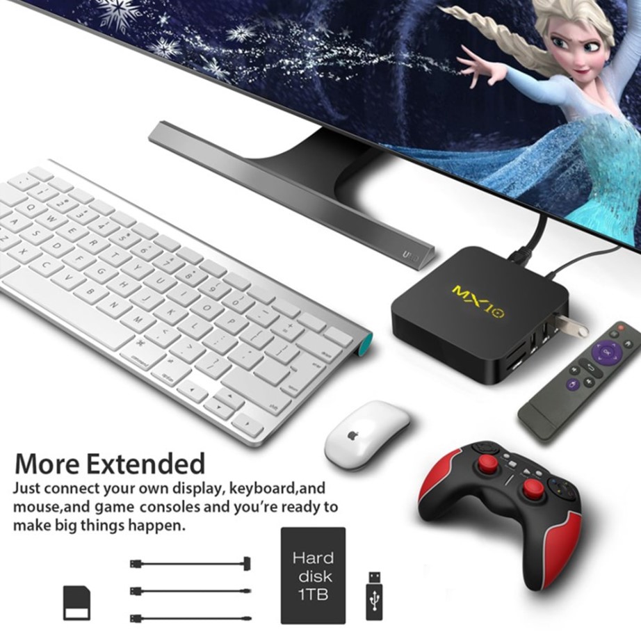Mx10 Android Tv Box, Android Medya Oynatıcı - Görsel 5