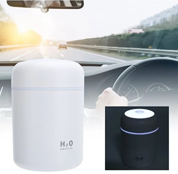 Led Işıklı Oda Nemlendirici, Buhar Makinesi, Aroma Difüzörü - Görsel 6