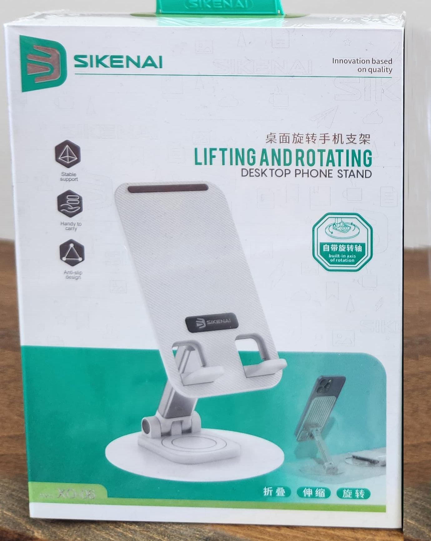 Masaüstü Telefon Tutucu. Yükseklik Ayarlı, Katlanabilir