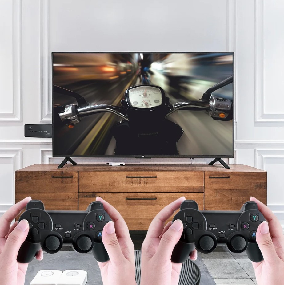 4K Ultra Video Oyunu Konsolu. Çift Gamepad, Binlerce Oyun - Görsel 2