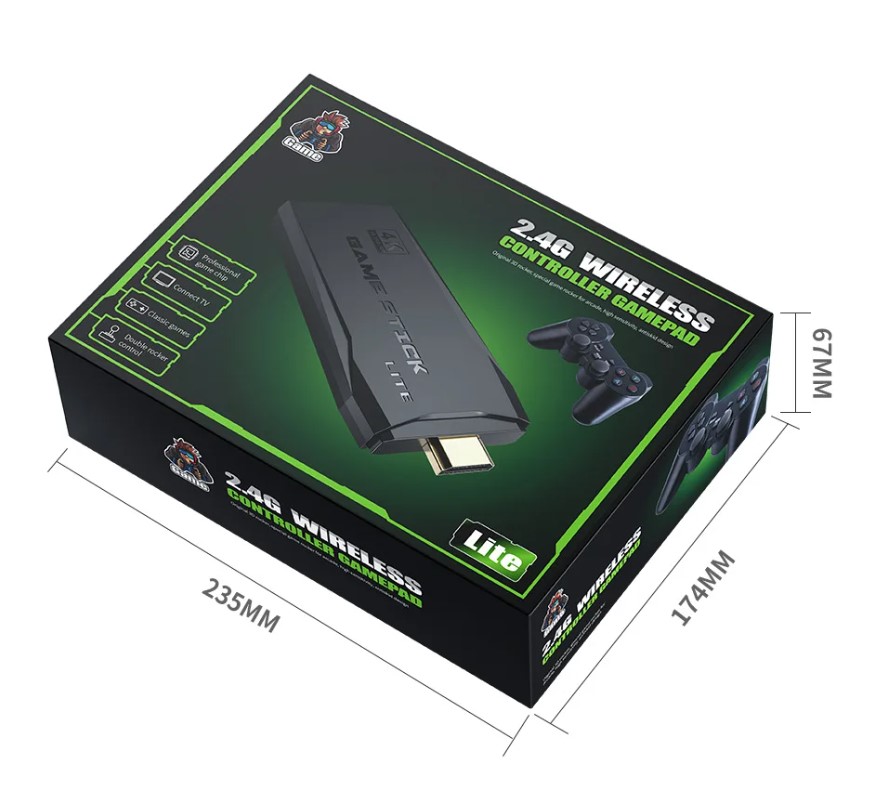 4K Ultra Video Oyunu Konsolu. Çift Gamepad, Binlerce Oyun - Görsel 5