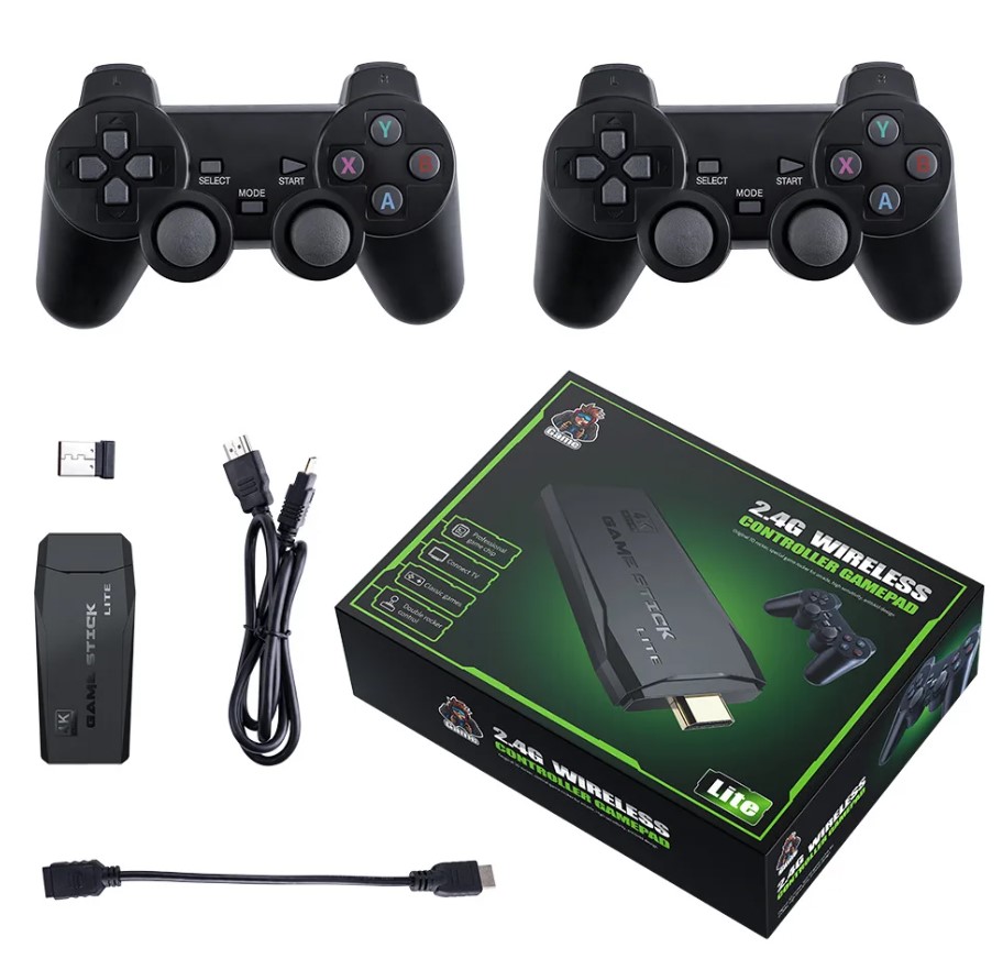 4K Ultra Video Oyunu Konsolu. Çift Gamepad, Binlerce Oyun - Görsel 7