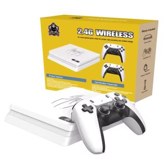 Yüksek Kaliteli 4K Retro Video Oyun Konsolu, Çift Kablosuz Oyun Kolu