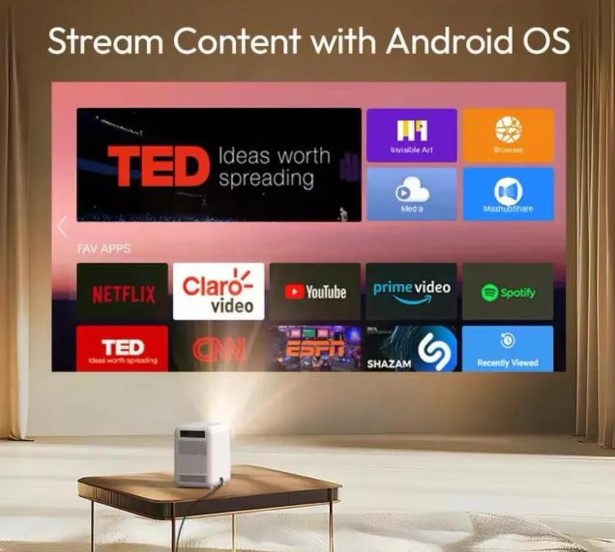 Kalobee HY6 Android, Led, Full HD Projeksiyon Cihazı - Görsel 5