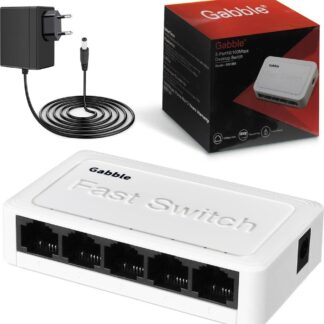 Gabble GAB-SWC05 Ethernet Switch Hub 5 Port 10/100 Mbps