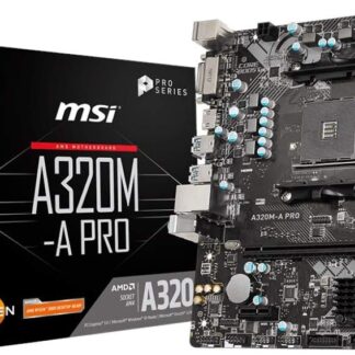 MSI A320M-A PRO AM4 DDR4 3200(OC) DVI HDMI Matx Anakart