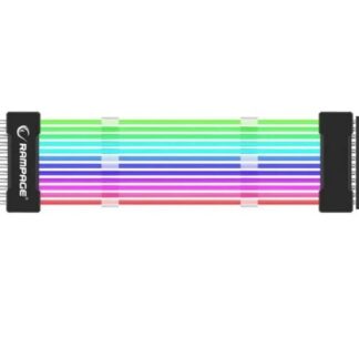 TRIM X30 Şeffaf PVC Bakır 18AWG ARGB Power Supply 24Pin Uzatıcı Kablo