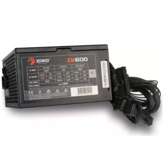 Zoko ZK600 600w 80+ 12cm Fanlı Güç Kaynağı