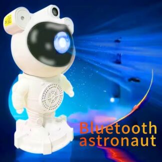 Bluetooth Astronot Yıldız Işığı Projektör Gece Lambası, Tavan Projektörü, Bluetooth Hoperlör