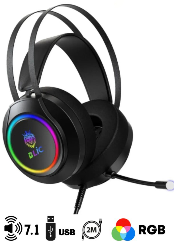 Bgh3 Usb 7.1 Rgb Led Işıklı Gaming Oyuncu Mikrofonlu Kulaklık - Görsel 2