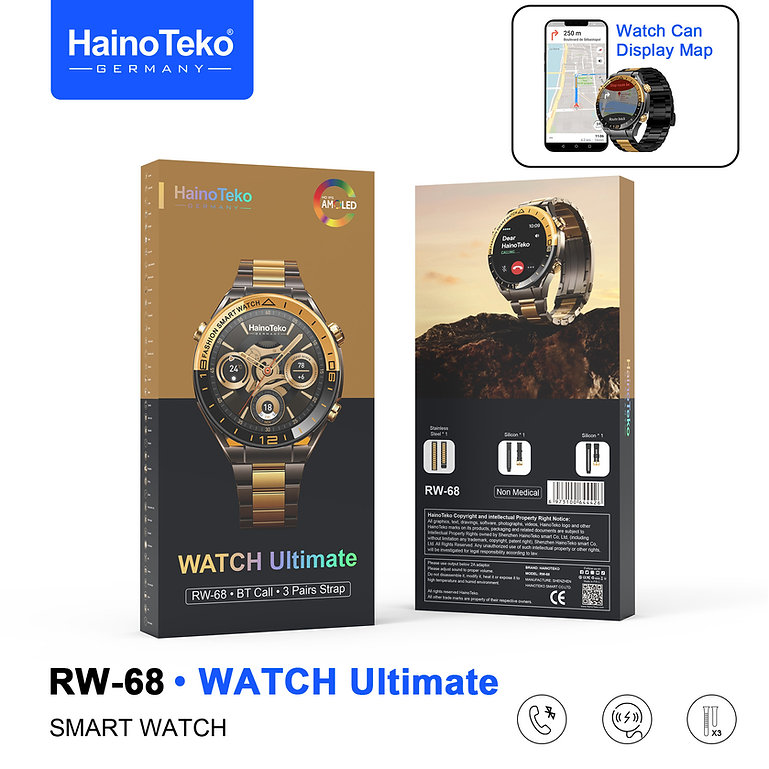 Haino Teko RW-68 Premium Navigasyon Özellikli Akıllı Saat - Görsel 2