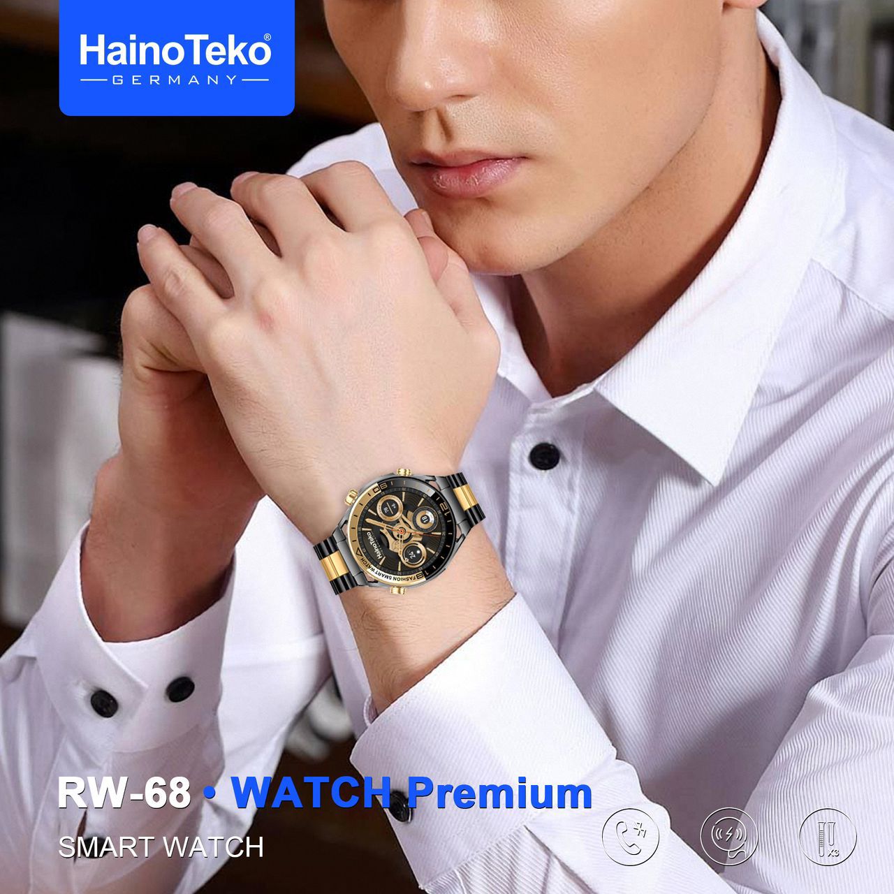Haino Teko RW-68 Premium Navigasyon Özellikli Akıllı Saat - Görsel 3