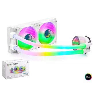 GS240 ARGB Tüplü Sıvı Soğutmalı İşlemci Fanı 240 mm - Beyaz