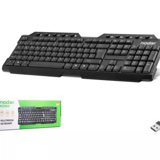 ND864 Kablosuz Multimedia Klavye - Siyah