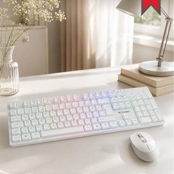 Tmk-01 Beyaz Kablosuz Klavye Mouse Set