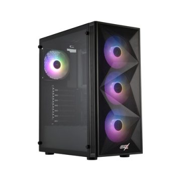 GamX Dynamic 4 Fanlı RGB Kasa + 600w 80+ Güç Kaynağı