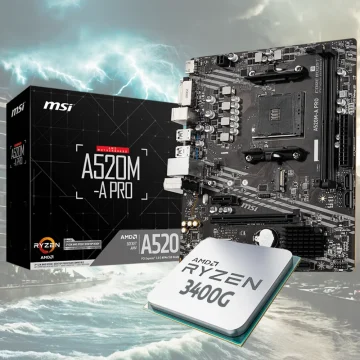 A520m-A Pro AMD A520 Soket Am4 DDR4   4600mhz