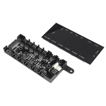 Hdx1082 Sata Mini Fan Kontoller Siyah (fan Argb Işık Kontrolü)