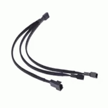 Alfais 4597 Sata Power To Fan Çevirici 3 Port Y Pin Pwm Çoklayıcı Splitter Fan Kablosu