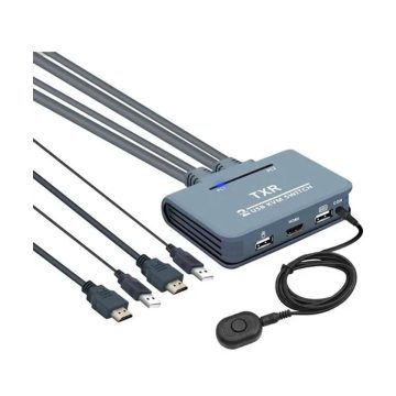 Alfais 4560 2 Port Usb 3.0 To Kvm Switch Çoklu Pc Kasa Çoklayıcı Hub Anahtar