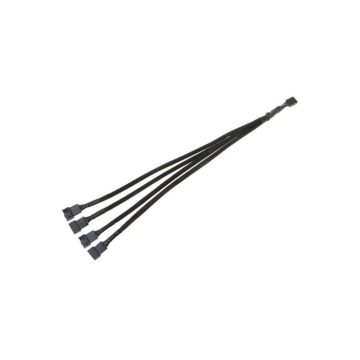 Alfais 4598 Sata Power To Fan Çevirici 4 Port Y Pin Pwm Çoklayıcı Splitter Fan Kablosu