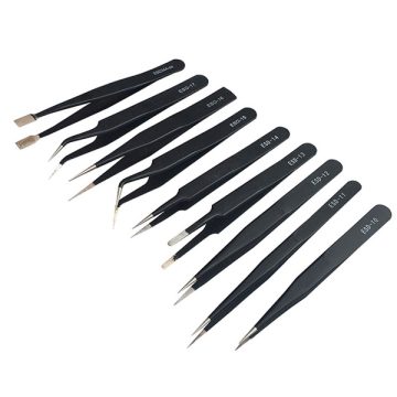 Esd Hassas Elektronik Cımbız Antistatik Çelik Tweezer