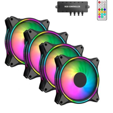 4 RGB Kontrolcülü Fan