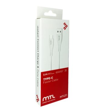 Mtl Mt431 3.1A 1M Type-C Kablo Hızlı Şarj