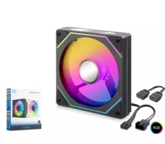 Nodar Nd2650 Kasa Fanı 4pro Iç Ve Dış Parıltı Argb 12cm Siyah