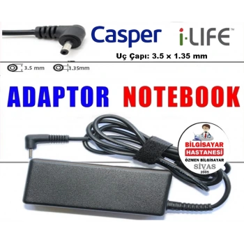Hd8823 Adaptör 19V 3.12A 3.5*1.35 Casper Uyumlu