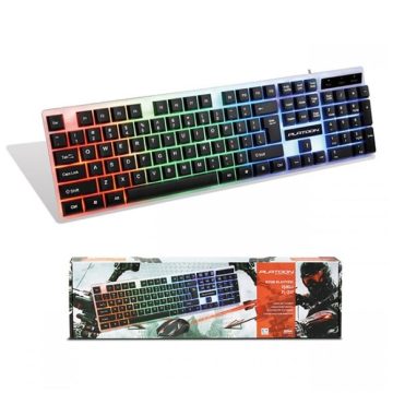 Platoon Pl-357 Işikli Klavye Mouse Set