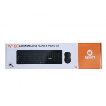 Qpart W100 Kablosuz Klavye Mouse Set